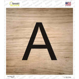 A Letter Tile Novelty Square Sticker Decal