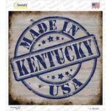 Kentucky Stamp On Wood Novelty Square Sticker Decal Small