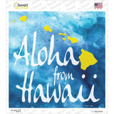 Aloha From Hawaii Novelty Square Sticker Decal Small