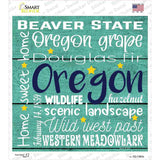 Oregon Motto Novelty Square Sticker Decal Small