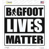 Bigfoot Lives Matter Novelty Square Sticker Decal Small