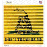 Dont Tread On Me Novelty Square Sticker Decal Small