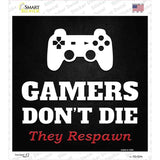 PlayStation Gamers Dont Die Novelty Square Sticker Decal Small