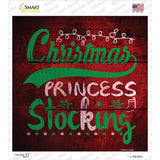 Christmas Princess Novelty Square Sticker Decal Small