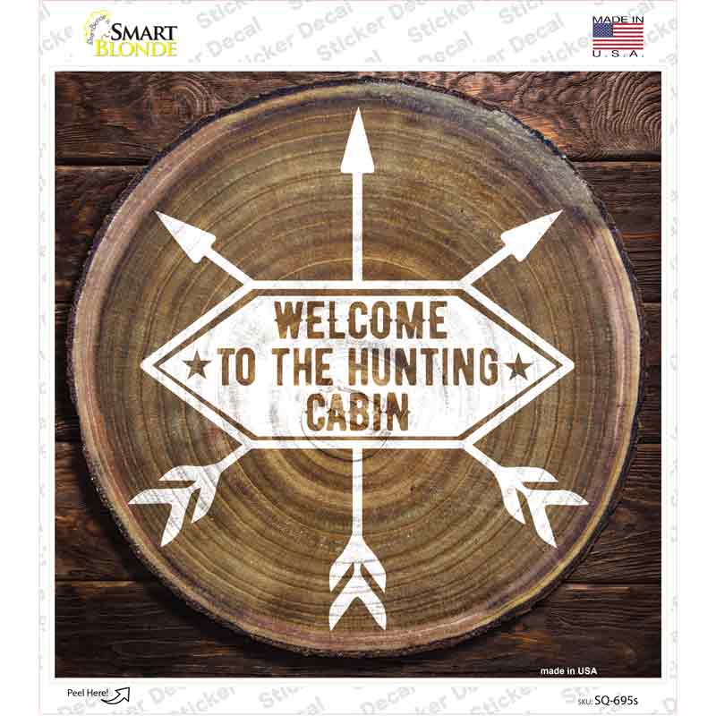 Hunting Passion Novelty Square Sticker Decal