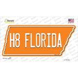 H8 Florida Novelty Tennessee Shape Sticker Decal Small