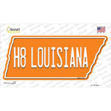 H8 Louisiana Novelty Tennessee Shape Sticker Decal Small