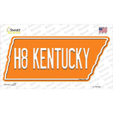 H8 Kentucky Novelty Tennessee Shape Sticker Decal Small