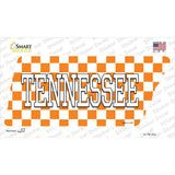 Tennessee Checkerboard Novelty Tennessee Shape Sticker Decal Small