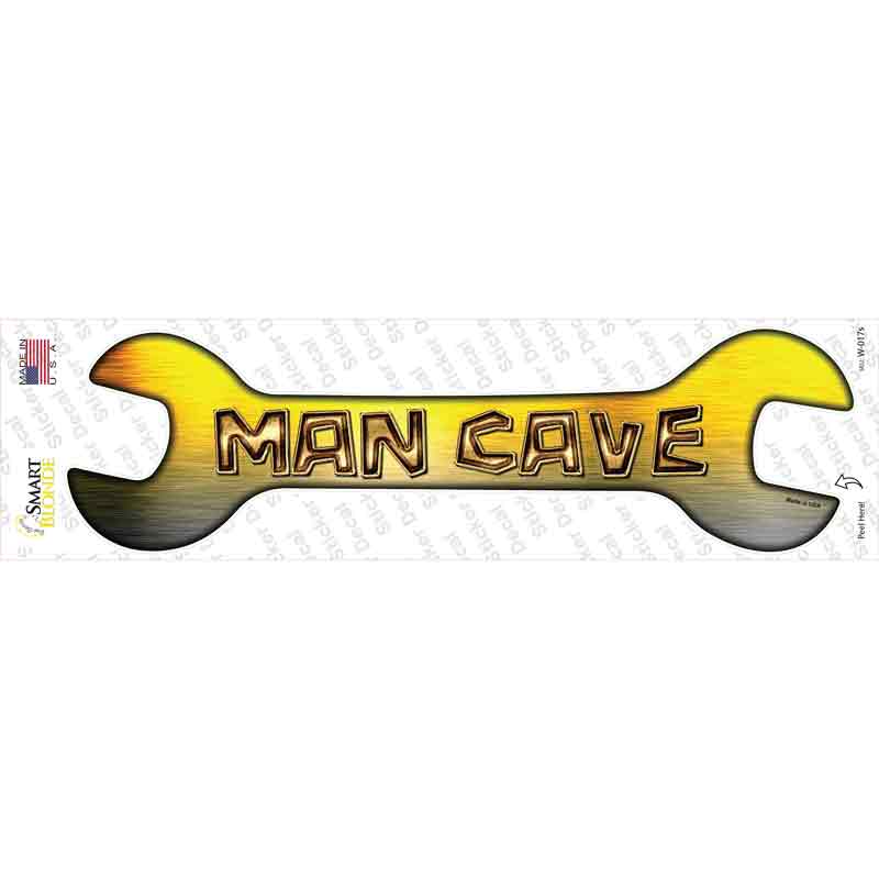 Man Cave Novelty Wrench Sticker Decal Small