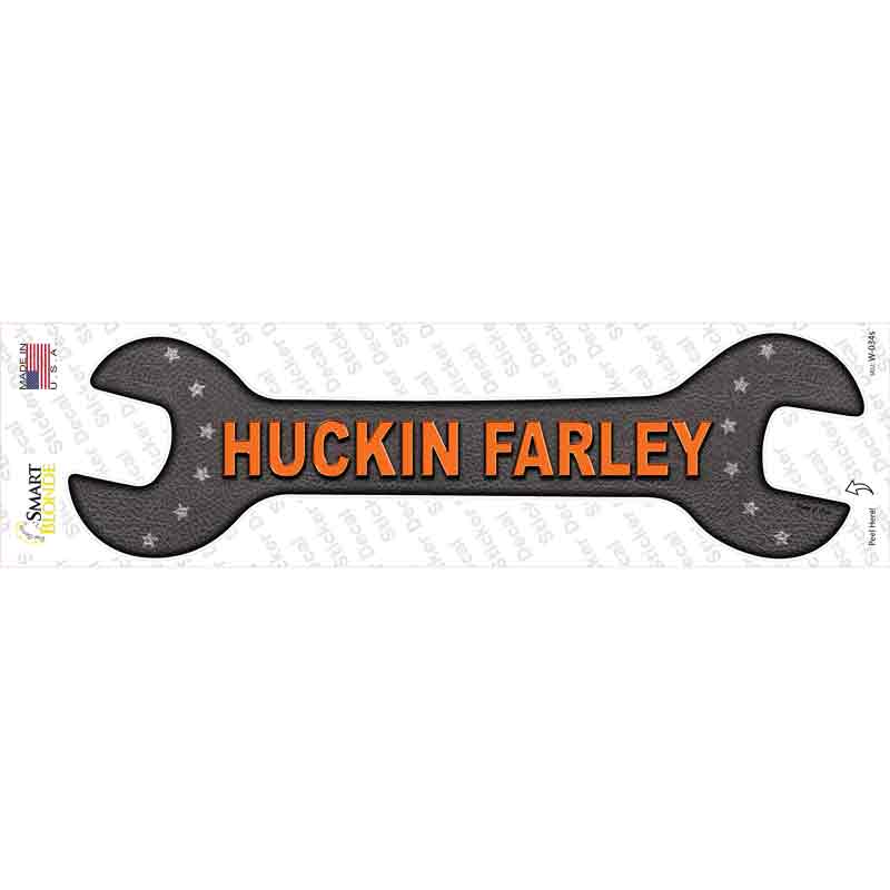 Huckin Farley Novelty Wrench Sticker Decal Small