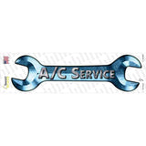 A/C Service Novelty Wrench Sticker Decal