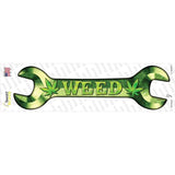 Weed Novelty Wrench Sticker Decal Small