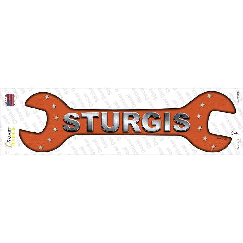 Sturgis Novelty Wrench Sticker Decal Small