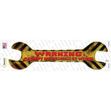 Old Mechanic At Work Novelty Wrench Sticker Decal