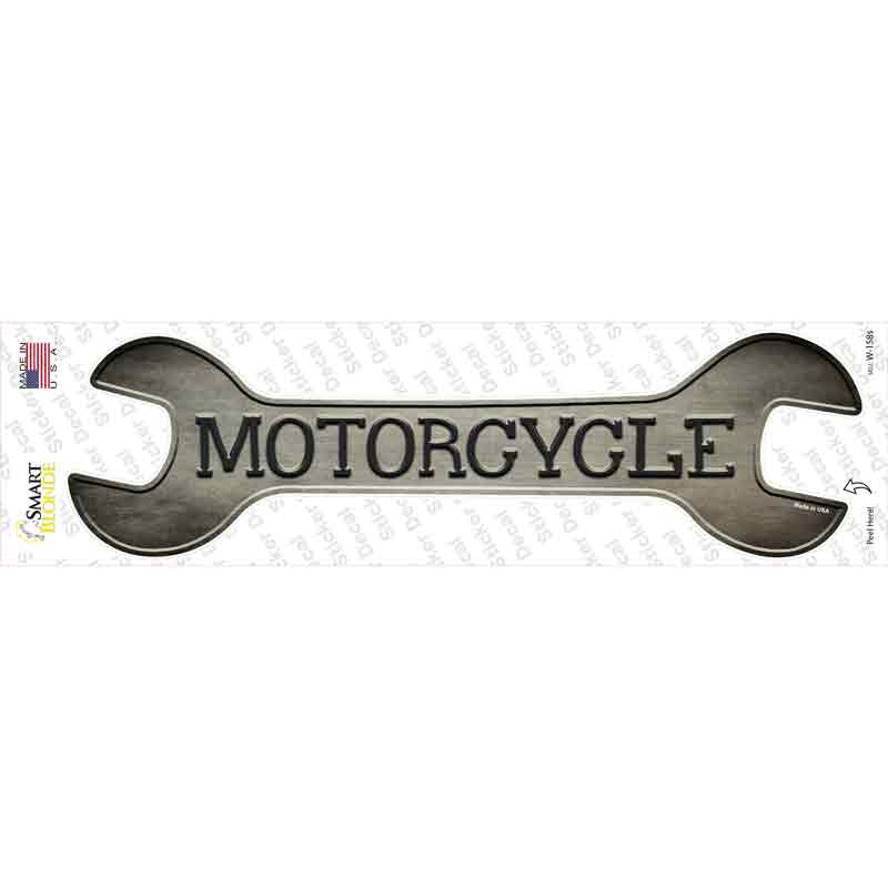 Motorcycle Novelty Wrench Sticker Decal Small