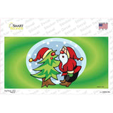 Santa Snow Globe Novelty Sticker Decal Small