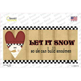 Let it Snow Novelty Sticker Decal Small