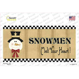 Snowmen Melt Your Heart Novelty Sticker Decal Small