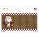 Santa With Rag Doll Novelty Sticker Decal Small