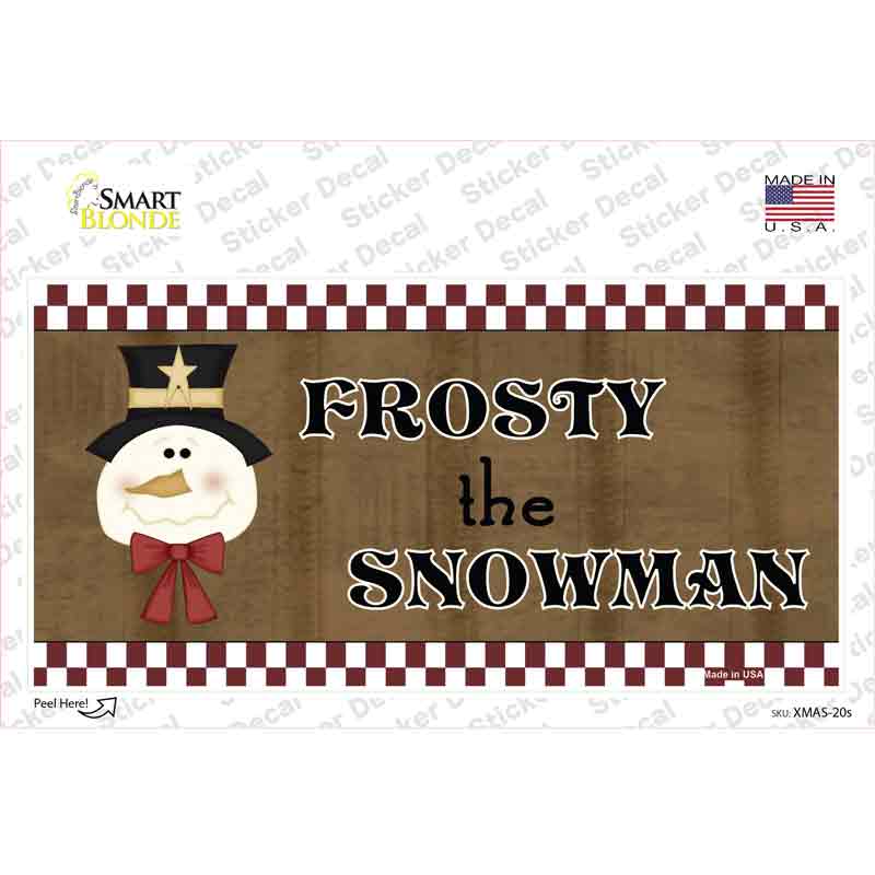 Frosty The Snowman Novelty Sticker Decal Small