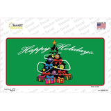 Happy Holidays Christmas Tree Novelty Sticker Decal Small