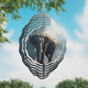 Elephant in the Forest Novelty Metal Wind Spinner WCS-210