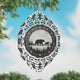 Bear Silhouette Novelty Metal Wind Spinner WCS-273