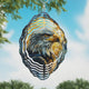 Bald Eagle in Moonlight Novelty Metal Wind Spinner WCS-275