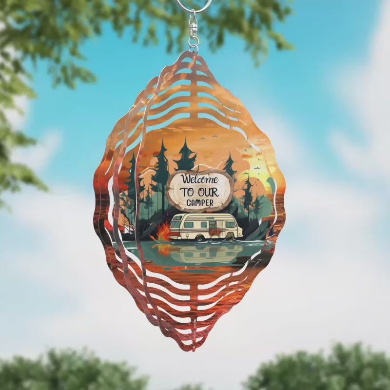 Welcome to our Camper Novelty Metal Wind Spinner